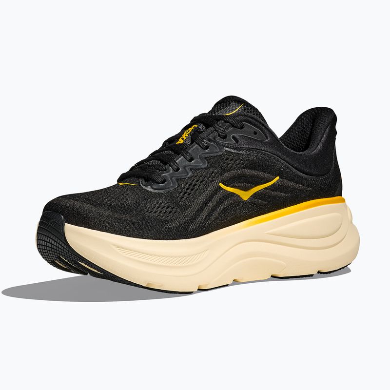 Încălțăminte de alergare pentru bărbați Hoka Bondi 9 carbon black/yellow gold 4
