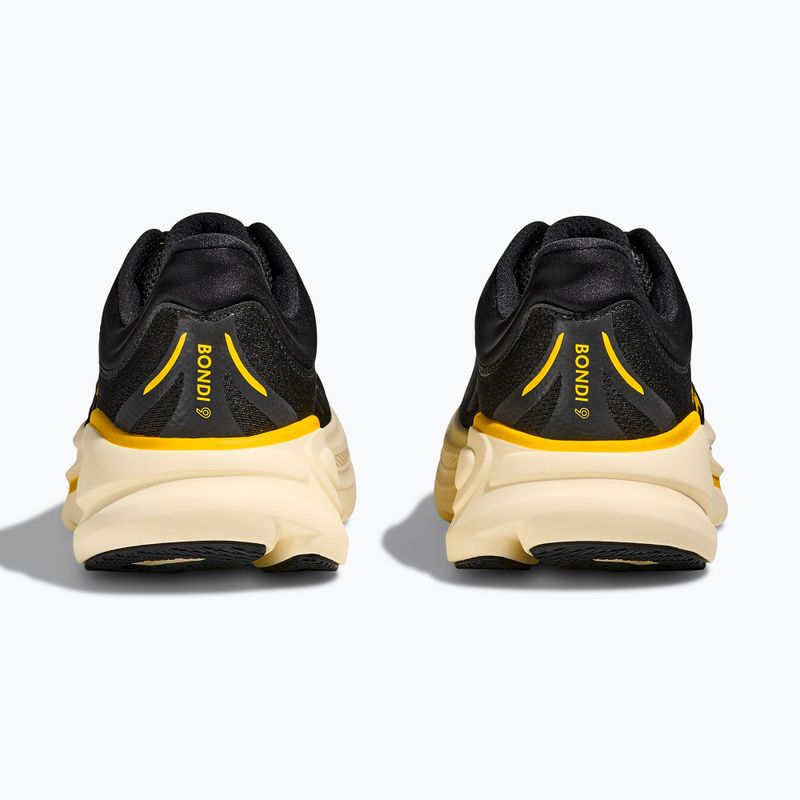 Încălțăminte de alergare pentru bărbați Hoka Bondi 9 carbon black/yellow gold 6