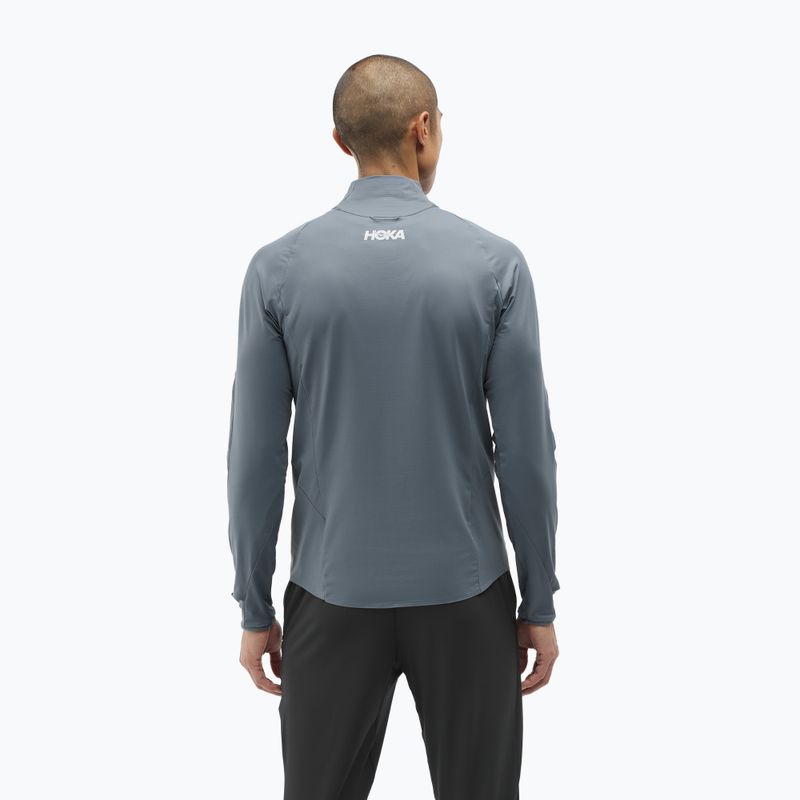Bluză de alergare pentru bărbați HOKA GlideTech Quarter Zip faded navy 3