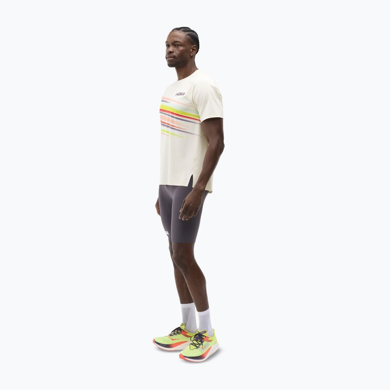 Tricou de alergare pentru bărbați HOKA Race Day alabaster flare 2