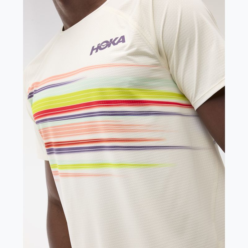 Tricou de alergare pentru bărbați HOKA Race Day alabaster flare 4