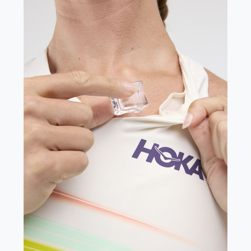Top de antrenament HOKA Race Day Crop alabaster flare 10