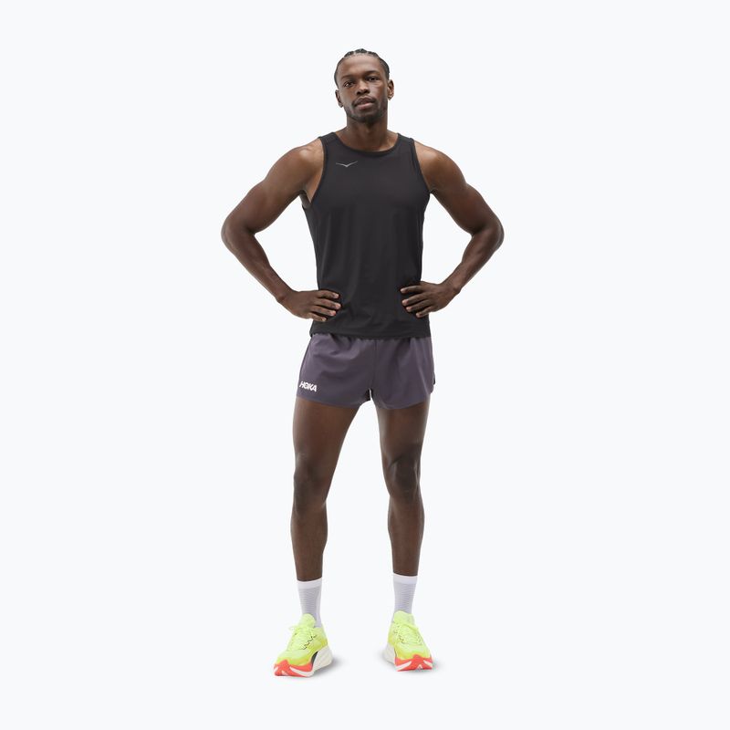 Pantaloni scurți de alergare pentru bărbați HOKA Race Day Split squid ink 2