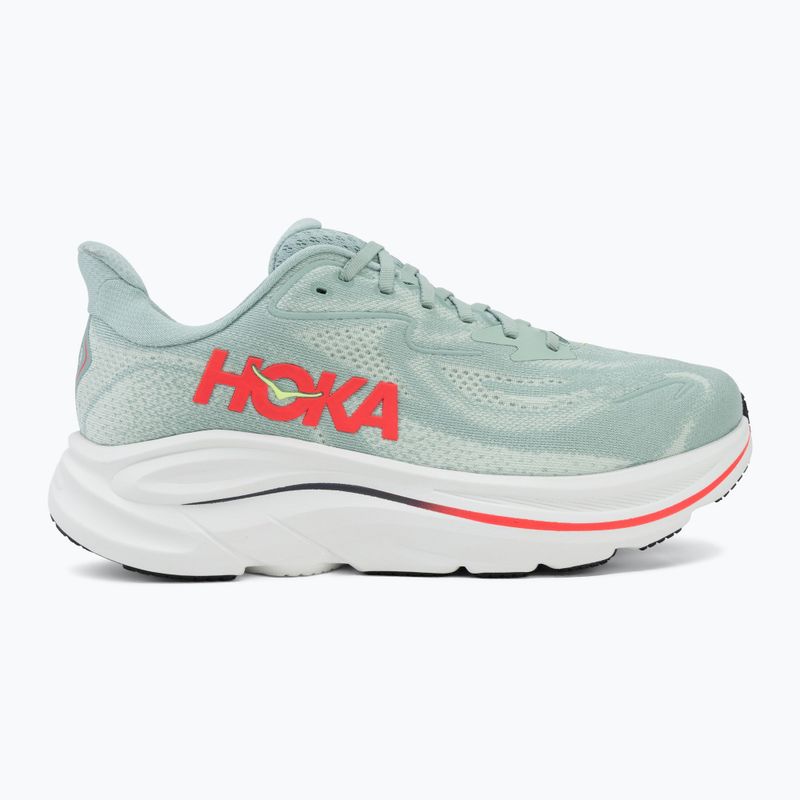 Încălțăminte de alergare pentru bărbați HOKA Clifton 10 Wide sage/neon flame 2