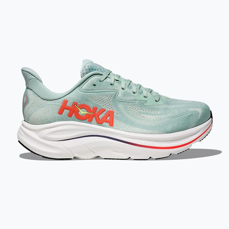 Încălțăminte de alergare pentru bărbați HOKA Clifton 10 Wide sage/neon flame 3