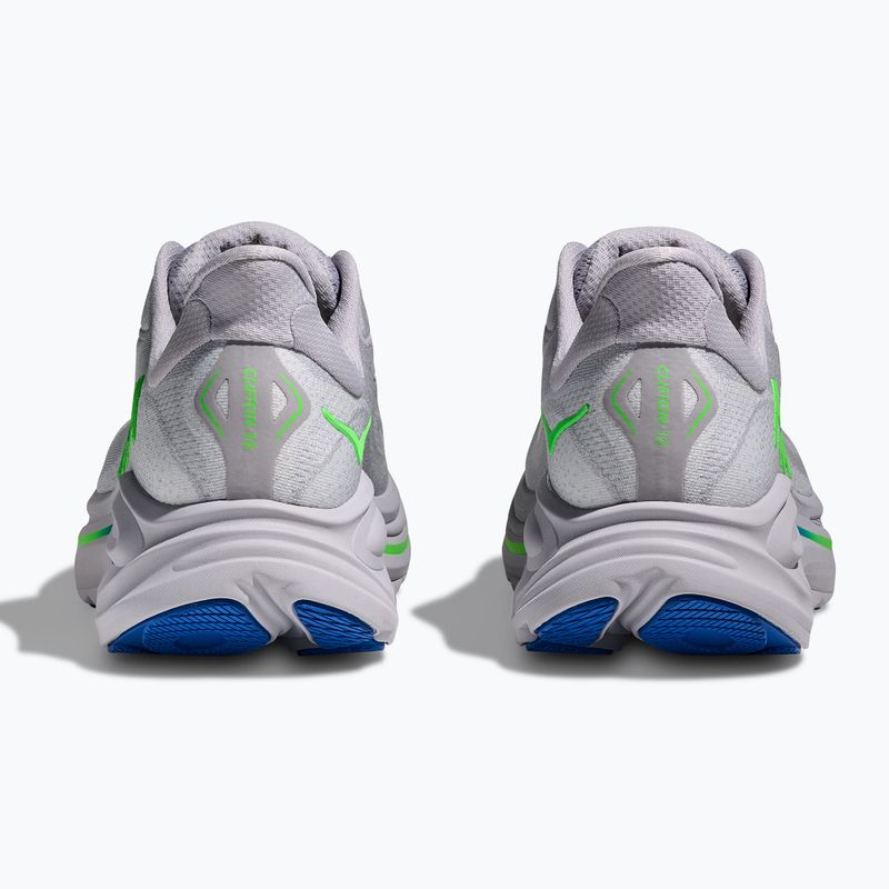 Încălțăminte de alergare pentru bărbați HOKA Clifton 10 Wide ash grey/neon green 6