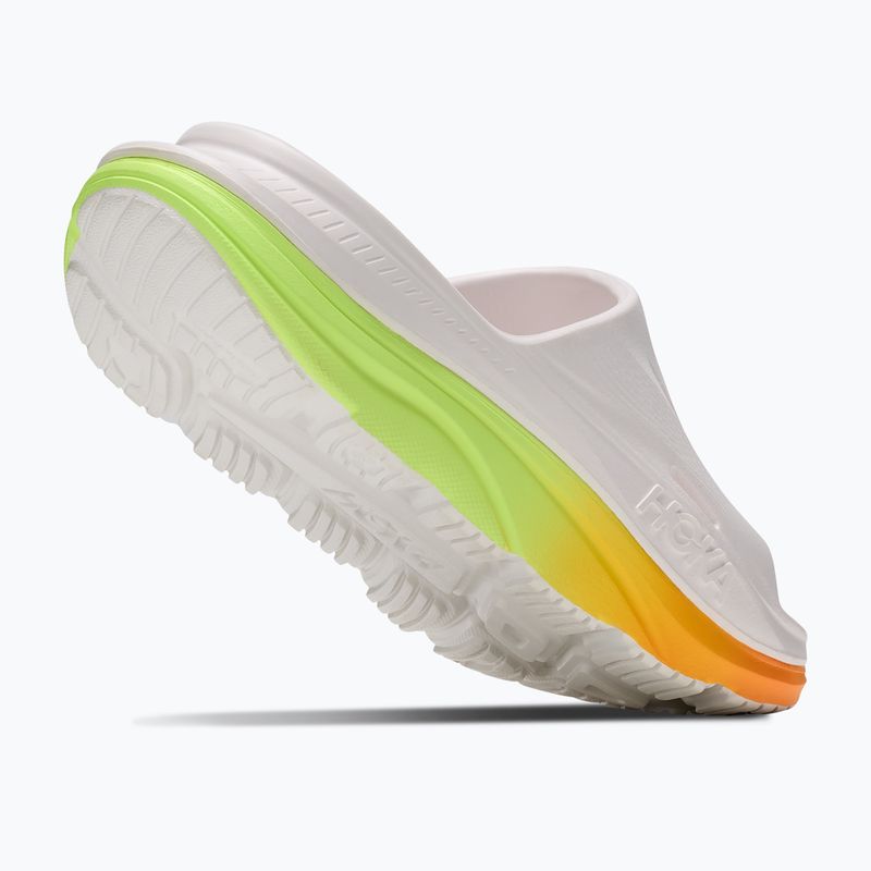 Șlapi HOKA Ora Recovery Slide 3 white/neon yuzu 5