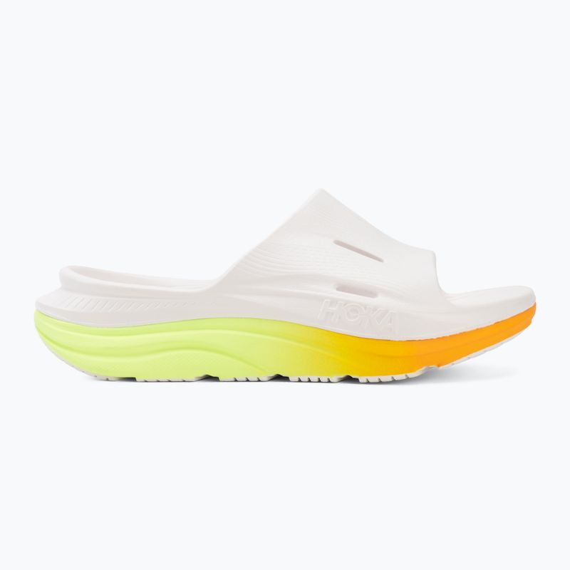Șlapi HOKA Ora Recovery Slide 3 white/neon yuzu 2