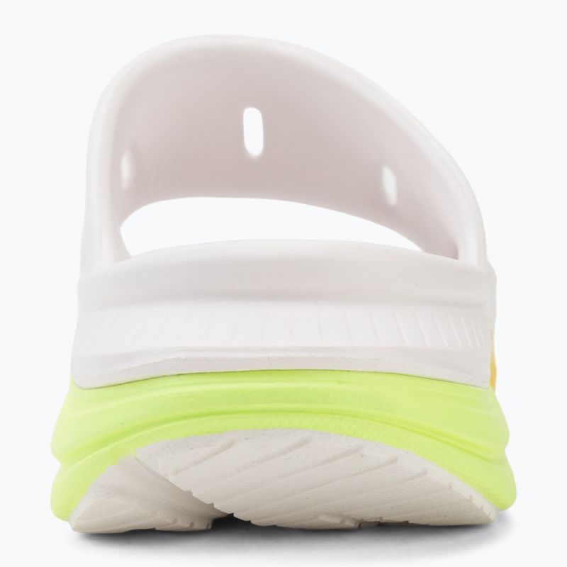 Șlapi HOKA Ora Recovery Slide 3 white/neon yuzu 6