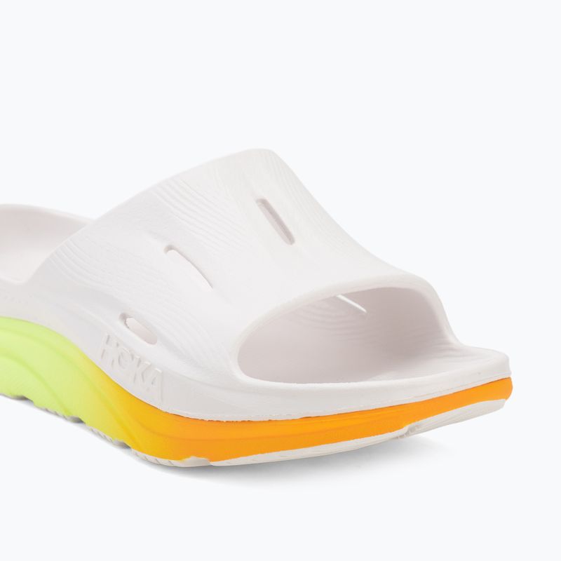 Șlapi HOKA Ora Recovery Slide 3 white/neon yuzu 7