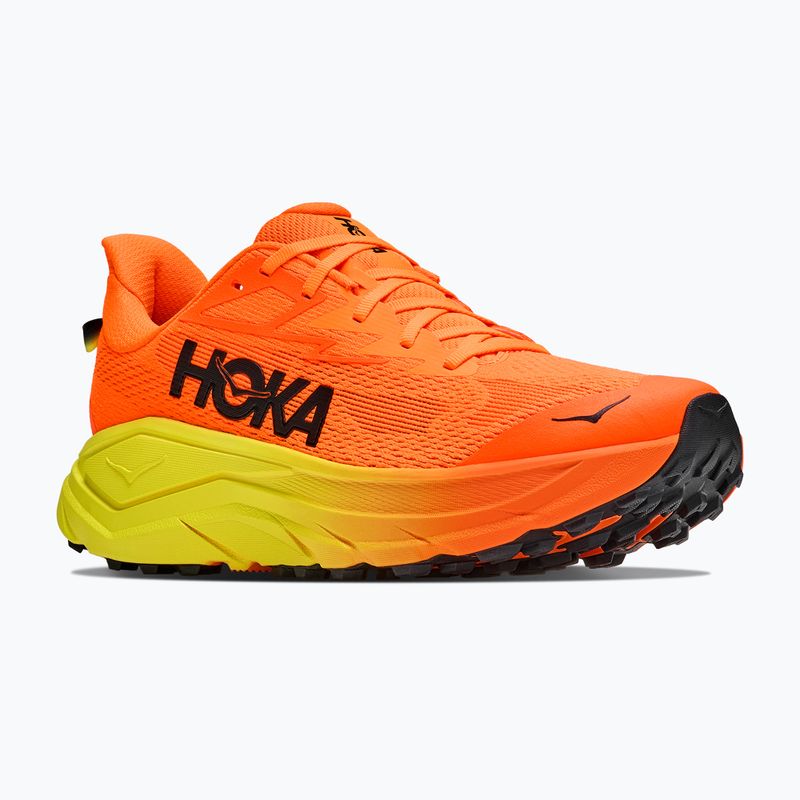 Încălțăminte de alergare pentru bărbați HOKA Challenger 8 Wide neon tangerine/hoka citrus