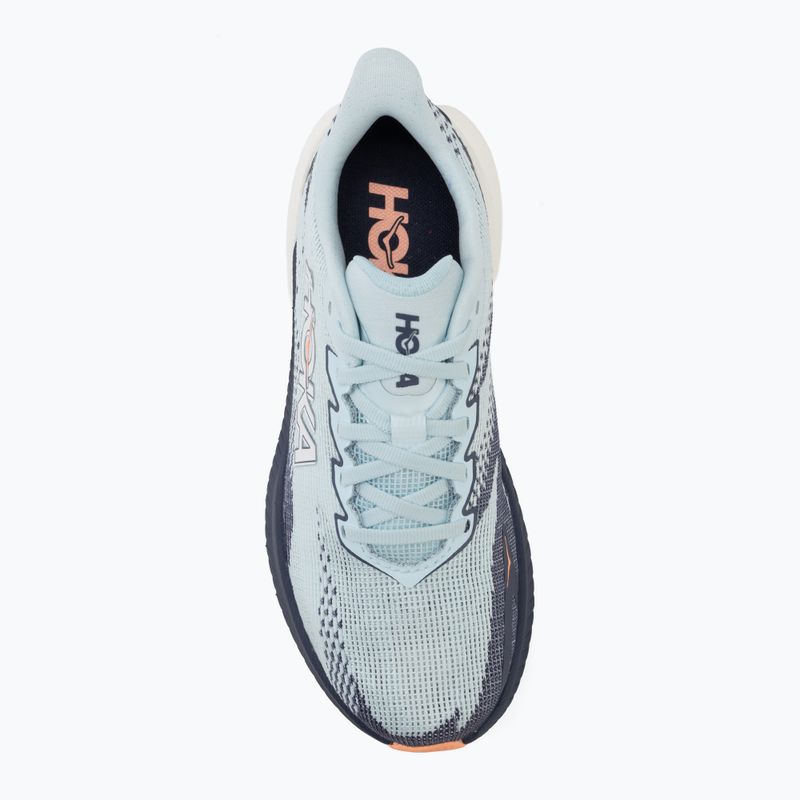 Încălțăminte de alergare pentru femei HOKA Mach X 3 glimmering blue/varsity navy 5