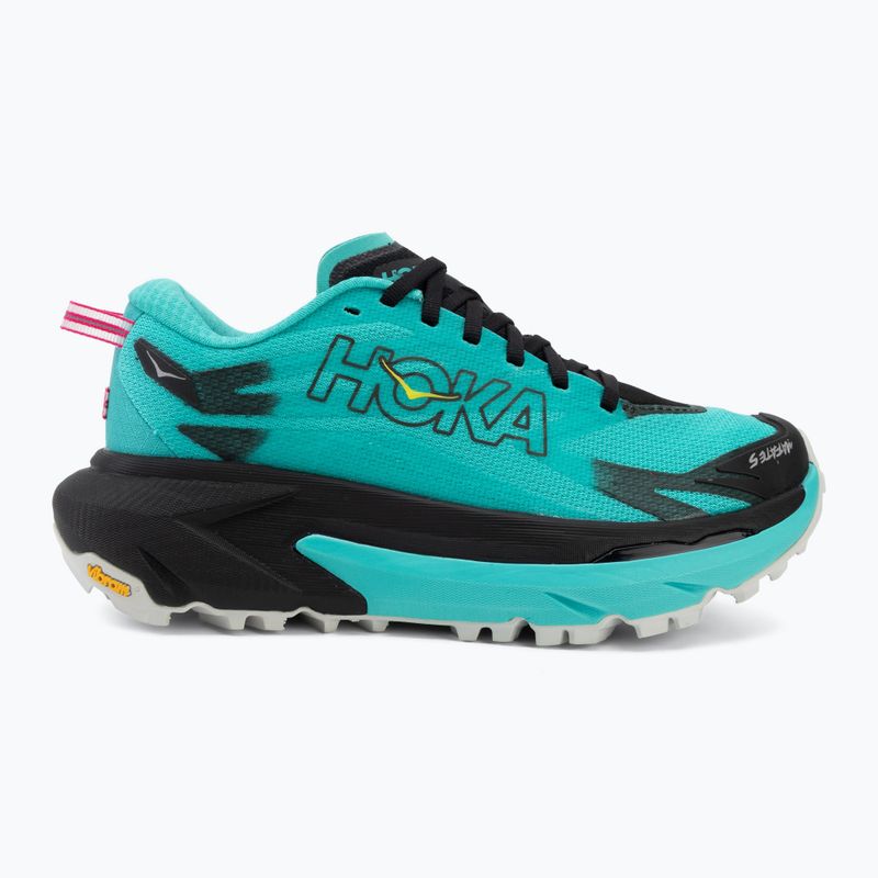 Încălțăminte de alergare pentru femei HOKA Mafate 5 black/electric aqua 2