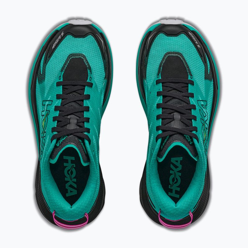 Încălțăminte de alergare pentru femei HOKA Mafate 5 black/electric aqua 8