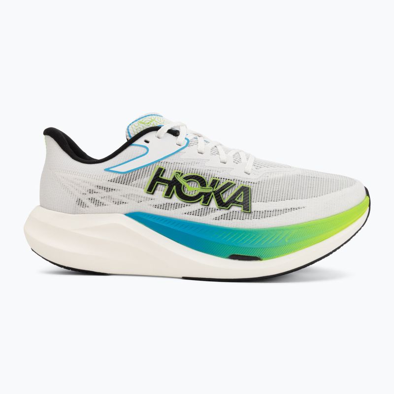 Încălțăminte de alergare HOKA Rocket X 3 frost/electric lime 2