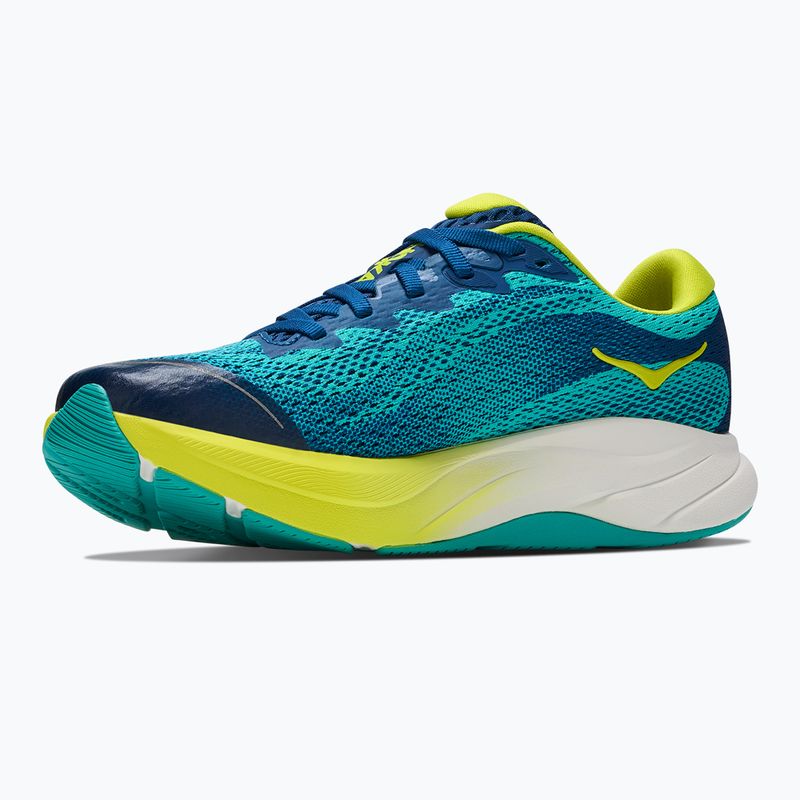 Încălțăminte de alergare pentru copii HOKA Rincon 4 electric aqua/neon hoka citrus 4