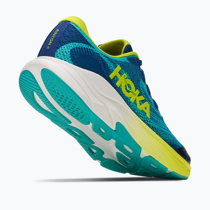 Încălțăminte de alergare pentru copii HOKA Rincon 4 electric aqua/neon hoka citrus 5