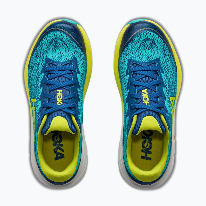 Încălțăminte de alergare pentru copii HOKA Rincon 4 electric aqua/neon hoka citrus 8