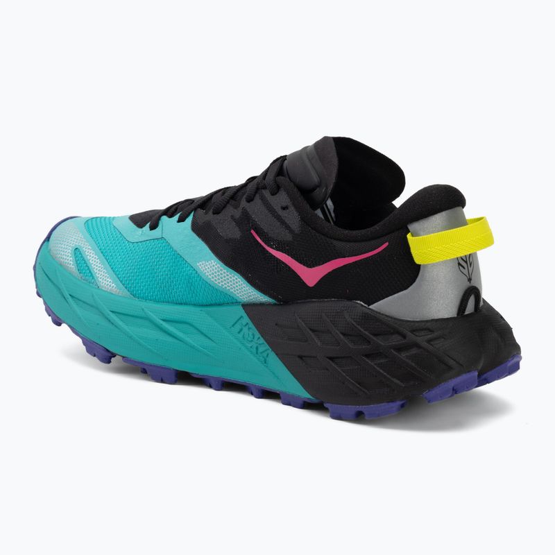 Încălțăminte de alergare pentru femei HOKA Speedgoat 7 black/electric aqua 3