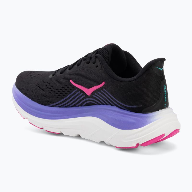 Încălțăminte de alergare pentru femei Hoka Clifton 11 black/neon nebula 3