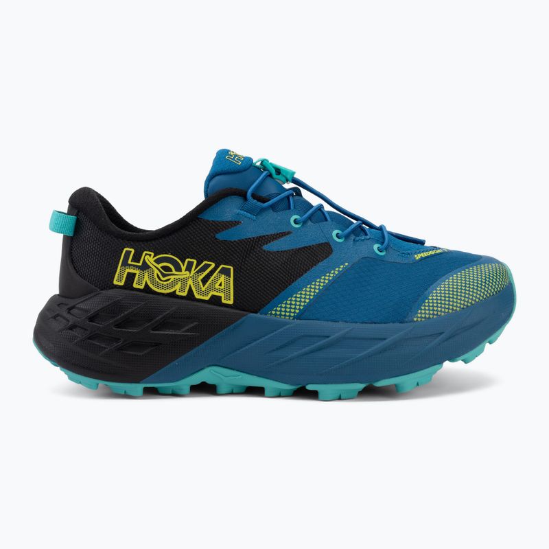 Încălțăminte de alergare pentru copii HOKA Speedgoat 7 black/night glow blue 2