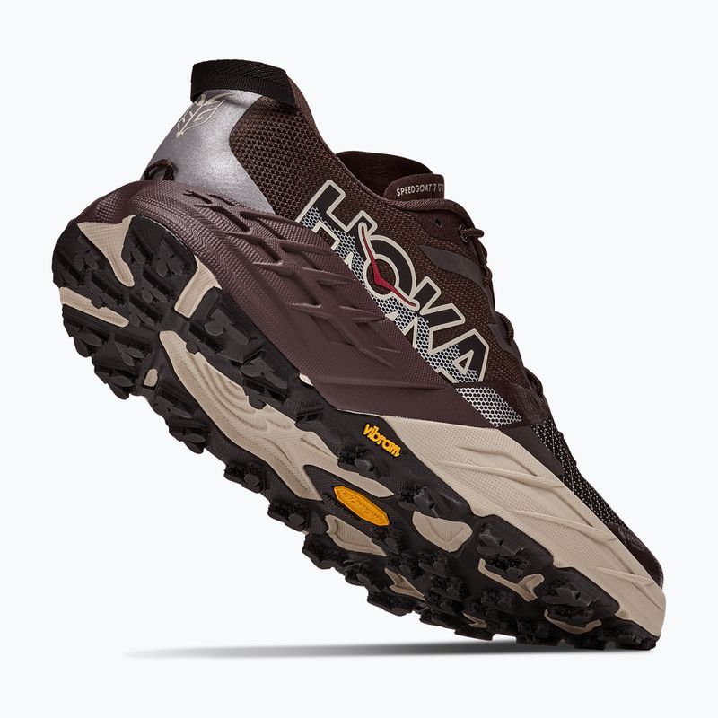 Încălțăminte de alergare pentru bărbați HOKA Speedgoat 7 GTX Wide spiced chocolate/river rock grey 5