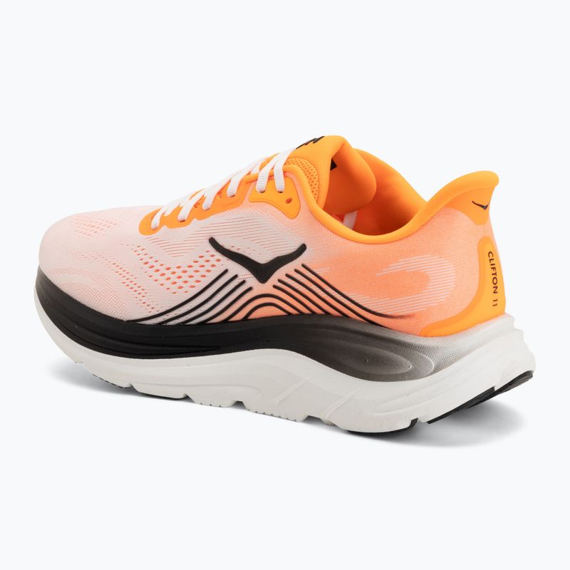 Încălțăminte de alergare pentru bărbați HOKA Clifton 11 Wide neon tangerine/frost 3