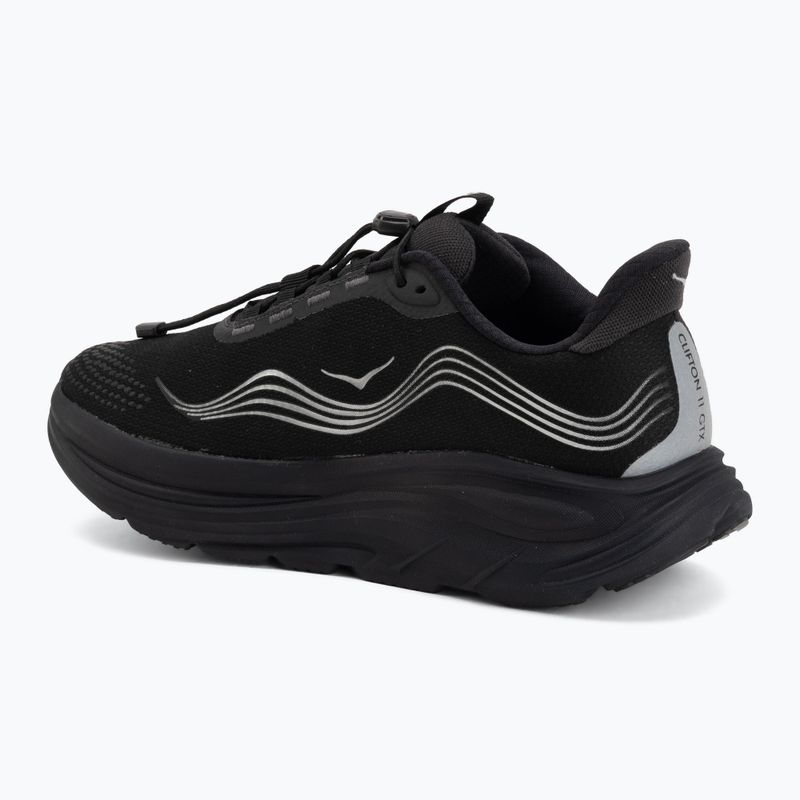 Încălțăminte de alergare pentru bărbați HOKA Clifton 11 GTX Wide black/black 3