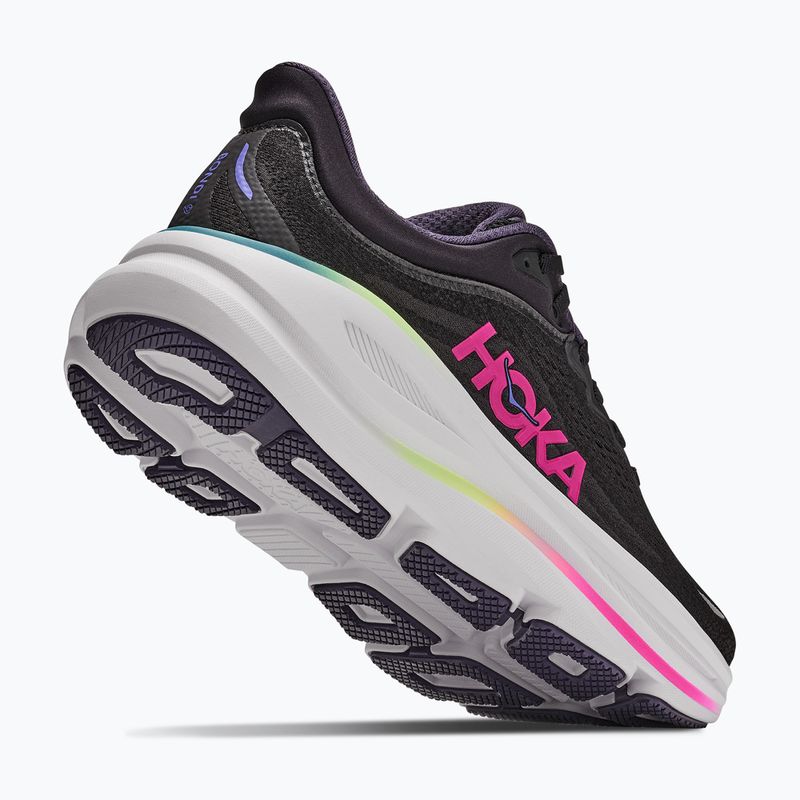 Încălțăminte de alergare pentru femei HOKA Bondi 9 black/neon dragonfruit 3