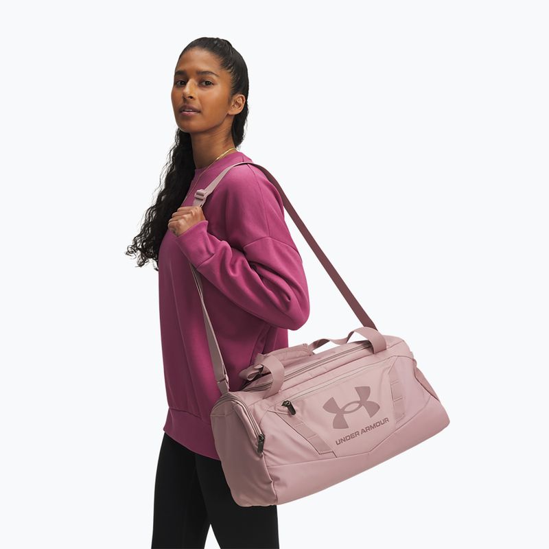 Geantă Under Armour Undeniable 5.0 Duffle XS 23 l roz tourmalină/roz tourmalină/cenușă de vișin