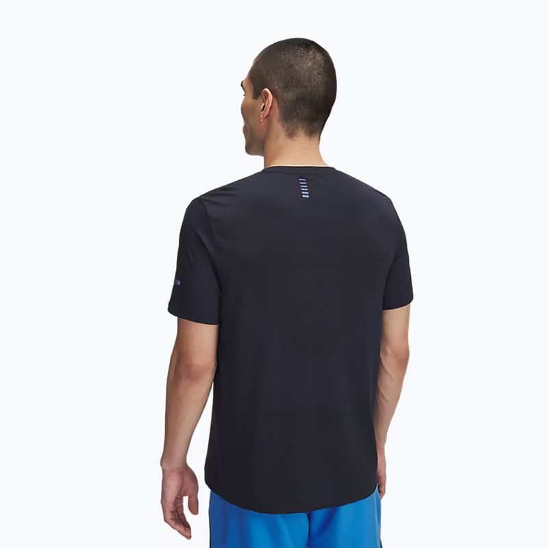 Tricou de alergare pentru bărbați Under Armour Seamless Stride washed navy/reflective 2