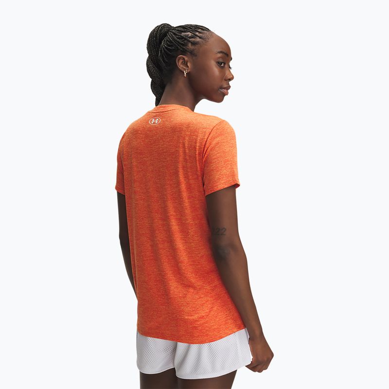 Tricou de antrenament pentru femei  Under Armour Tech Twist orange base/white 2