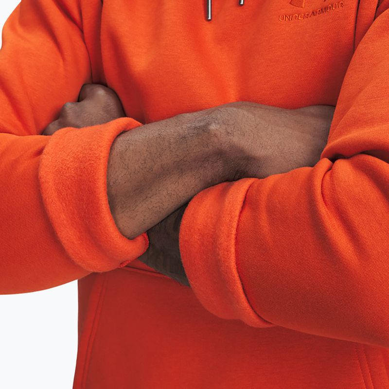 Bluză pentru bărbați Under Armour Essential Fleece Hoodie surplus orange/surplus orange 4