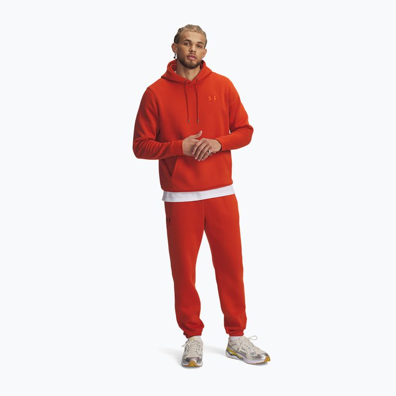Pantaloni de antrenament pentru bărbați Under Armour Essential Fleece Joggers surplus orange/surplus orange 2