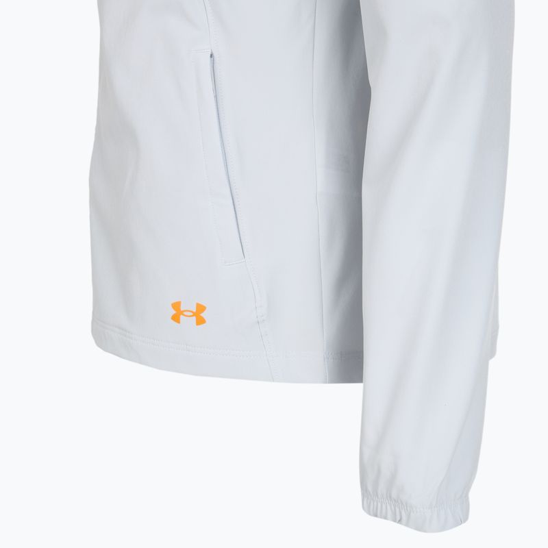 Geacă de alergare pentru femei Under Armour Outrun The Storm halo gray/squad orange 4