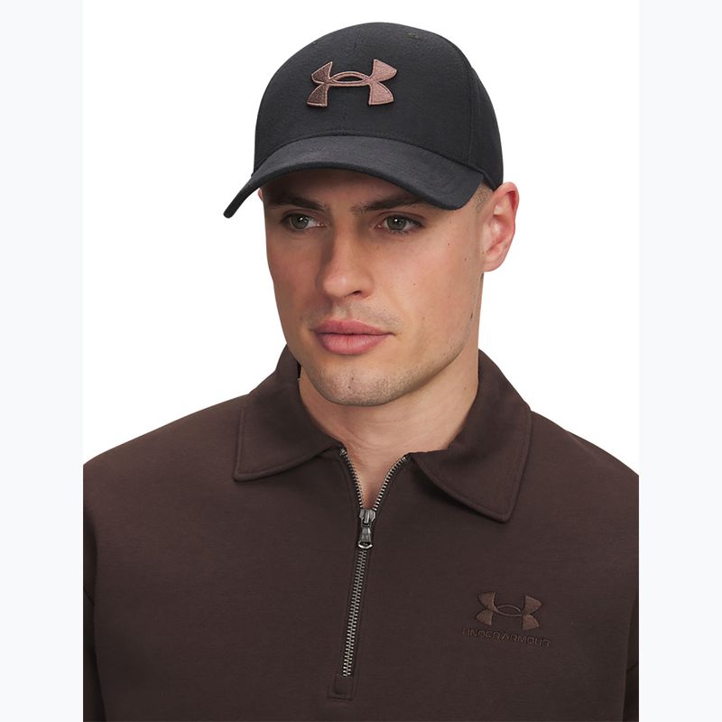 Șapcă pentru bărbați Under Armour Blitzing Low Brushed galaxy black/sierra taupe 3