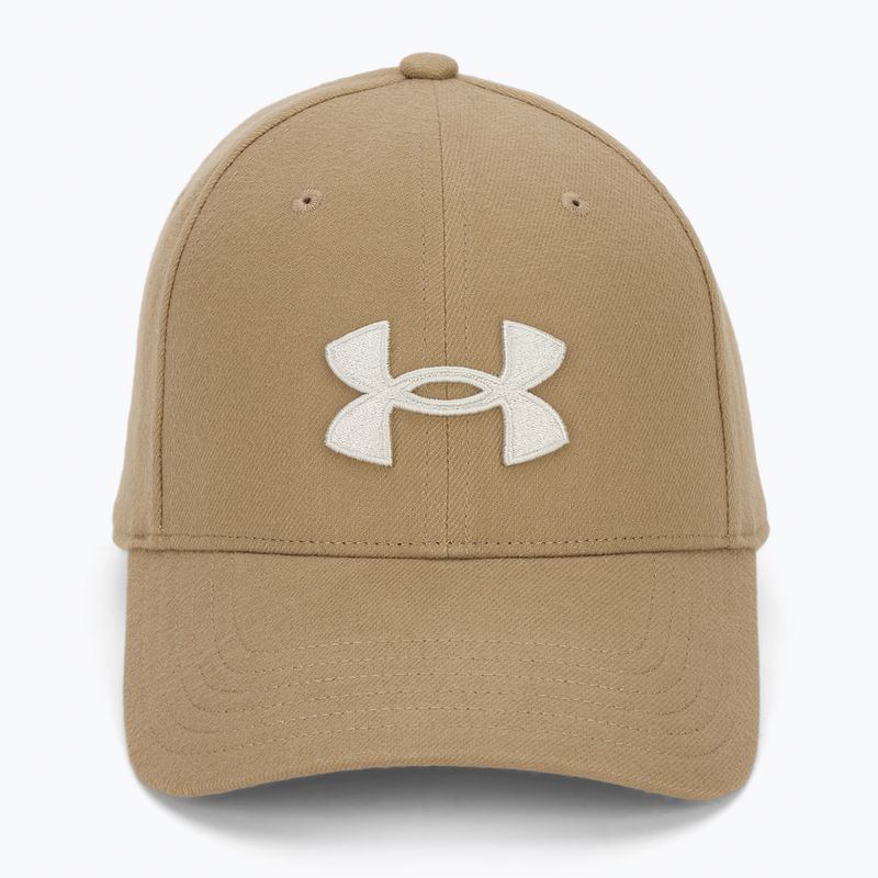 Șapcă pentru bărbați Under Armour Blitzing Low Brushed camel/summit white 2