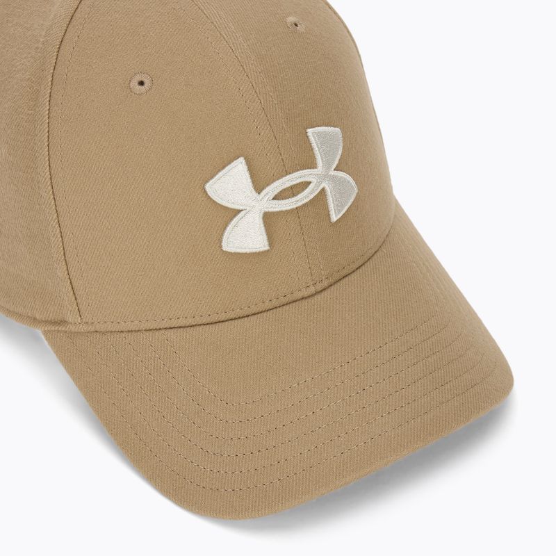 Șapcă pentru bărbați Under Armour Blitzing Low Brushed camel/summit white 3