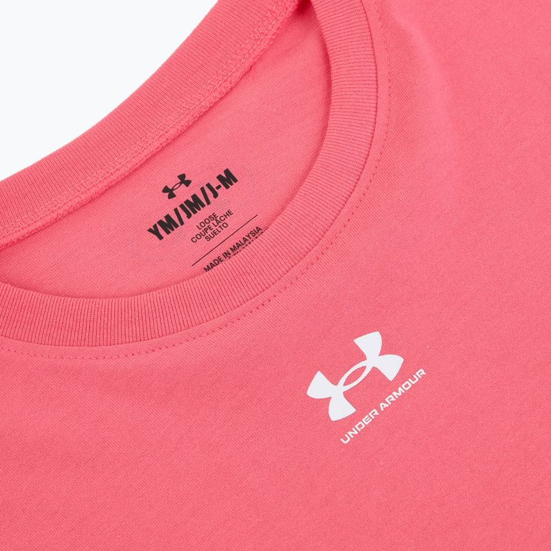 Tricou pentru copii Under Armour Rival pink 3