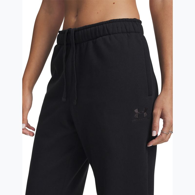 Pantaloni de antrenament pentru femei Under Armour Icon Vida Fleece Jogger black/black 4
