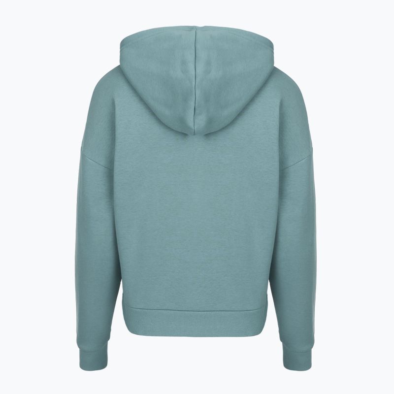 Bluză pentru femei Under Armour Rival Fleece Piped HZ Hoodie jasper blue/white 4