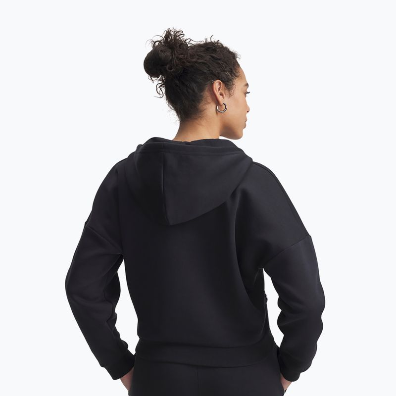 Hanorac pentru femei Under Armour Rival Fleece Piped HZ Hoodie black/white 2