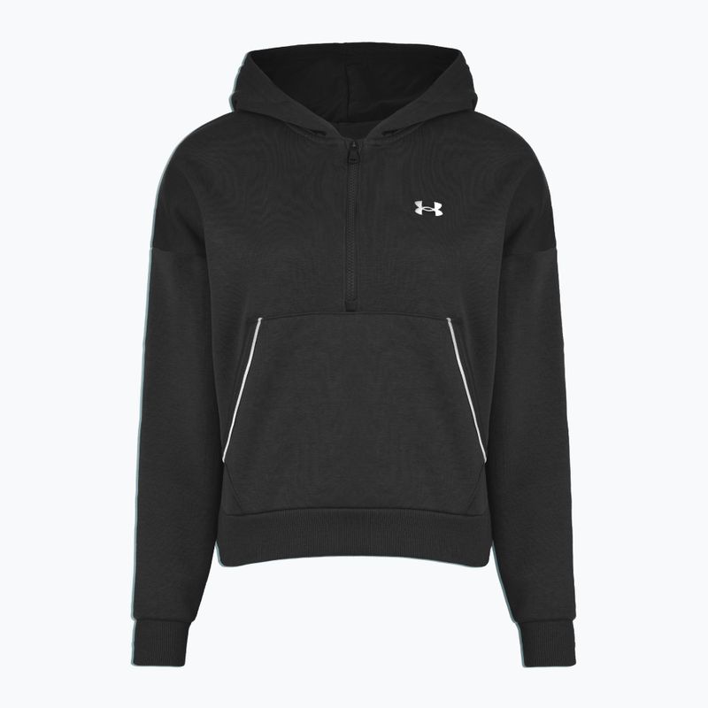 Hanorac pentru femei Under Armour Rival Fleece Piped HZ Hoodie black/white 3