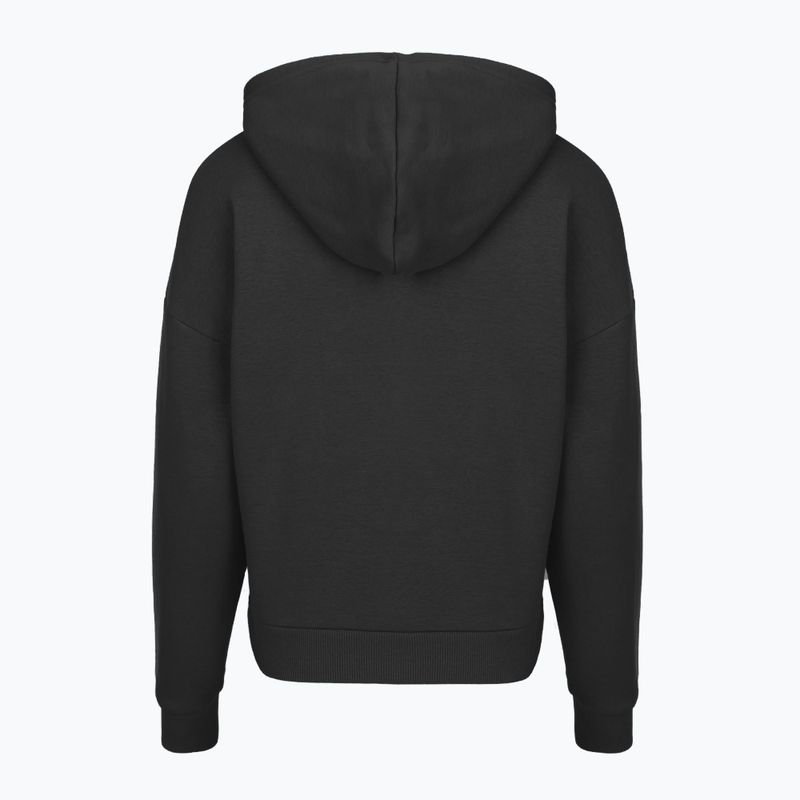 Hanorac pentru femei Under Armour Rival Fleece Piped HZ Hoodie black/white 4