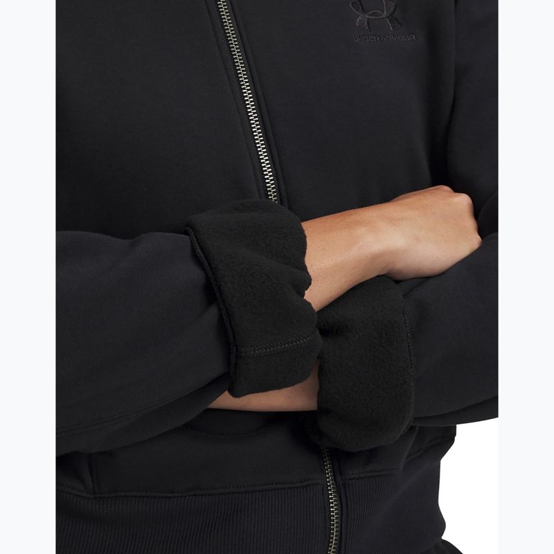 Bluză de antrenament pentru femei Under Armour Icon Vida Fleece FZ black/black 3