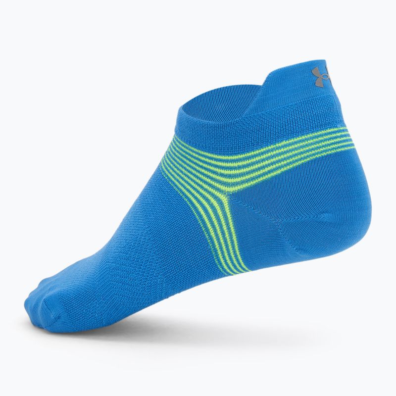 Șosete bărbătești Under Armour Dry Run Lite No Show 3 perechi blue atlantis/black/reflective 5