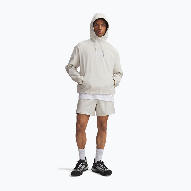 Hanorac pentru bărbați Under Armour Unstoppable Woven Hoodie summit white/white 2