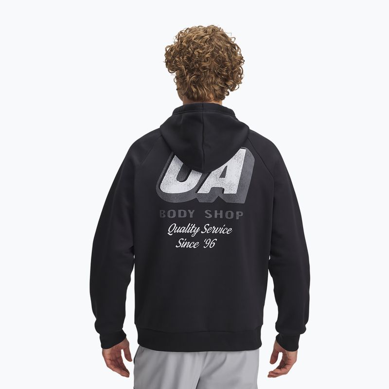 Hanorac pentru bărbați  Under Armour Rival Fleece HBR Logo Hoodie black/white 2