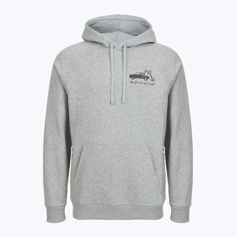 Hanorac pentru bărbați Under Armour Rival Fleece HBR Logo Hoodie mod gray light heather/castlerock 4