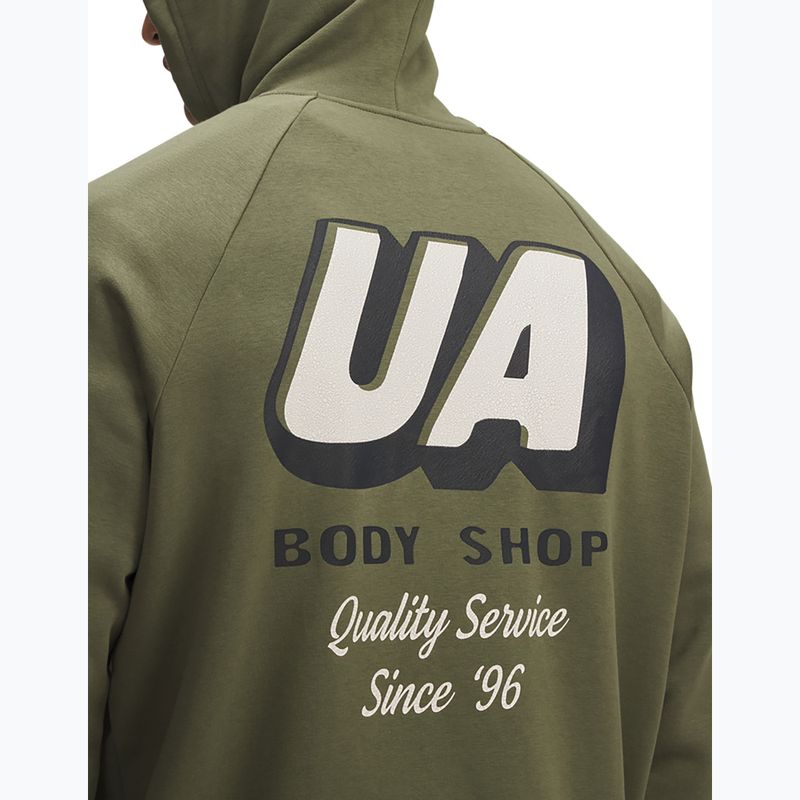 Hanorac pentru bărbați  Under Armour Rival Fleece HBR Logo Hoodie marine od green/stone 3